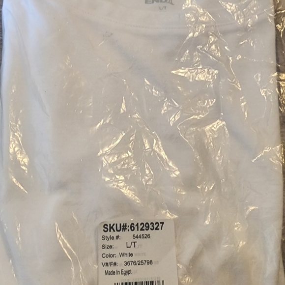 Lands' End Women's Large Tall White Supima Boatneck Top New In Package - Picture 4 of 5